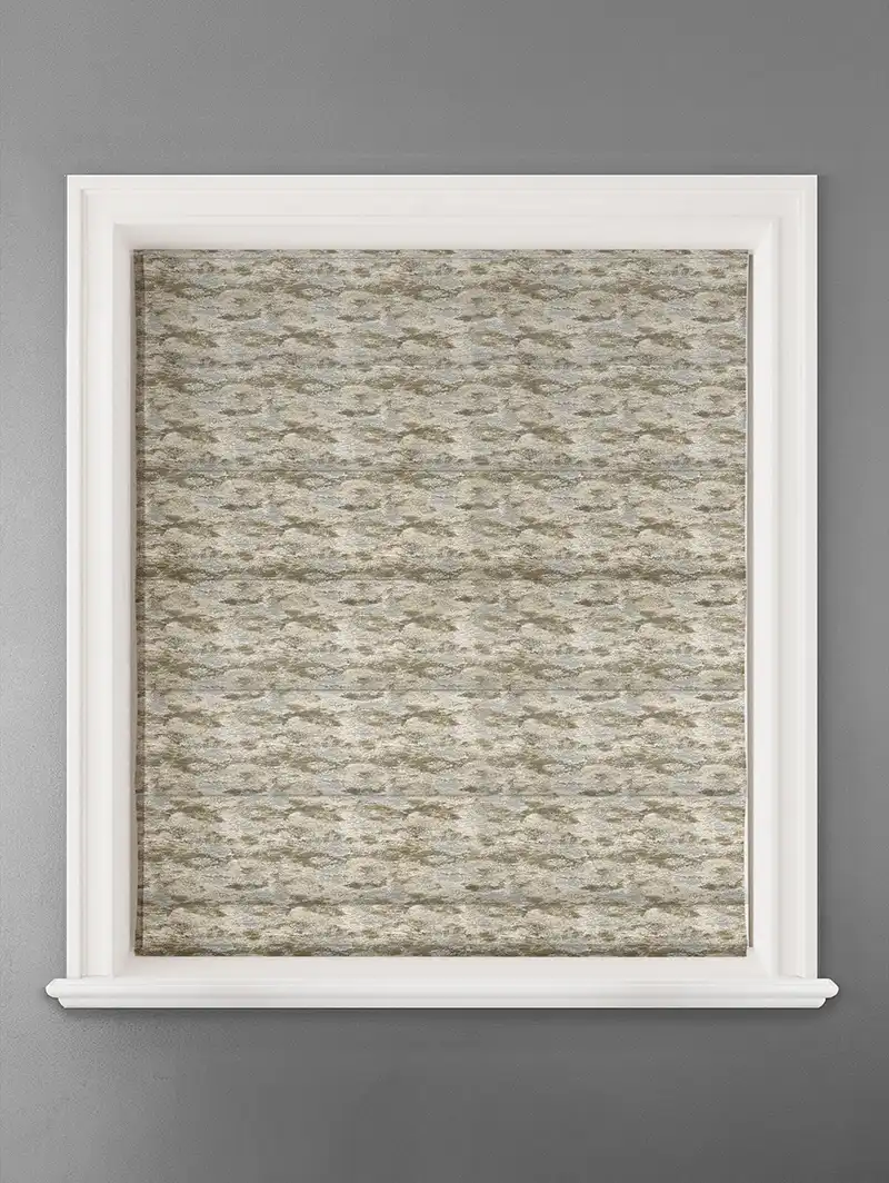 Allegany Bronze Abstract Pattern Roman Blind