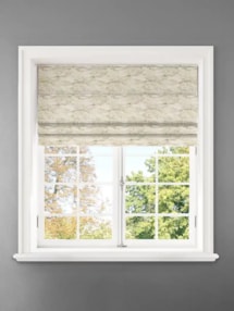 Allegany Ecru Abstract Pattern Roman Blind