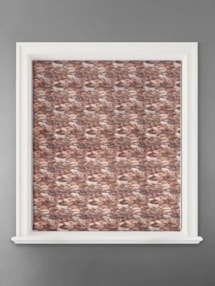 Allegany Ginger Abstract Pattern Roman Blind