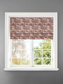 Allegany Ginger Abstract Pattern Roman Blind