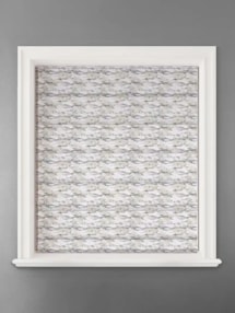 Allegany Platinum Abstract Pattern Roman Blind
