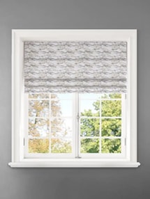 Allegany Platinum Abstract Pattern Roman Blind