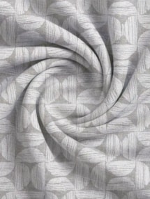 Penthouse Crescent Frost Geometric Pattern Roman Blind