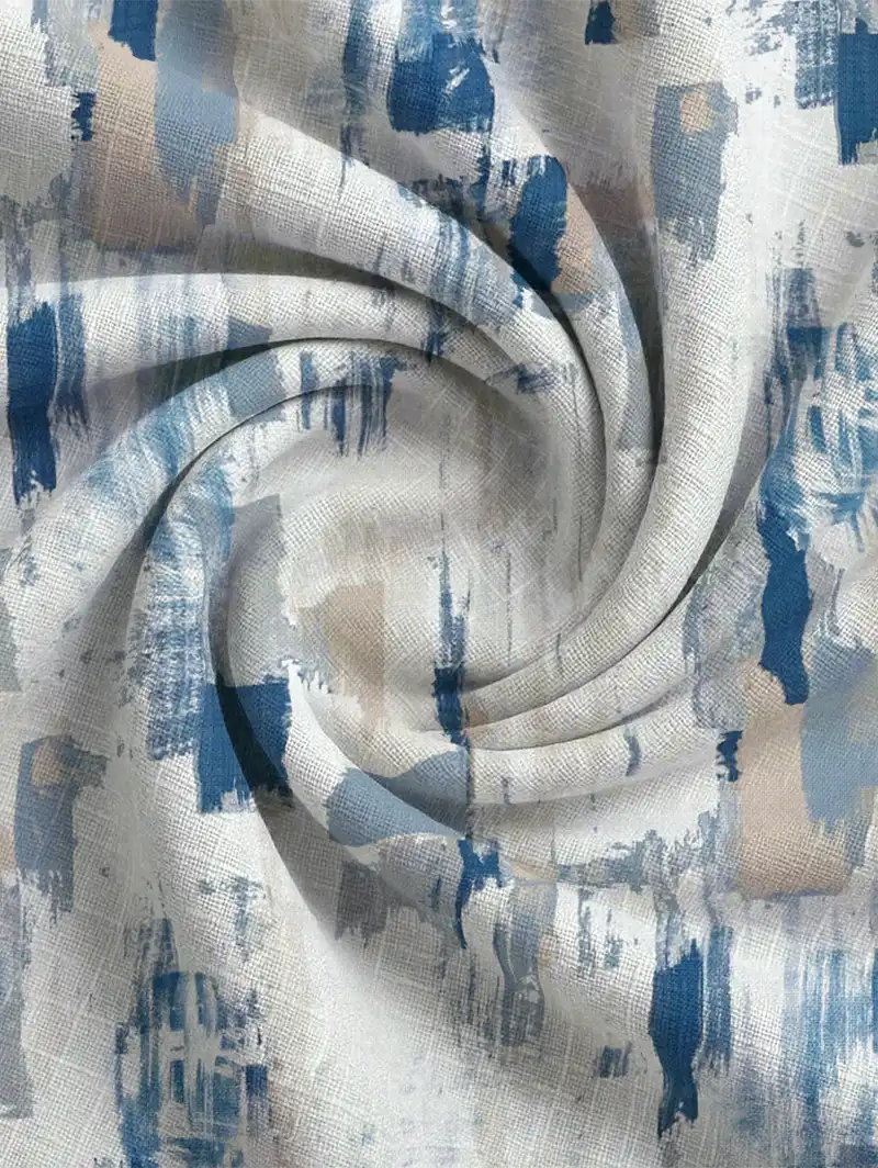 Westchester Cobalt Abstract Pattern Roman Blind