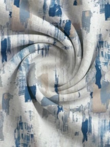 Westchester Cobalt Abstract Pattern Roman Blind