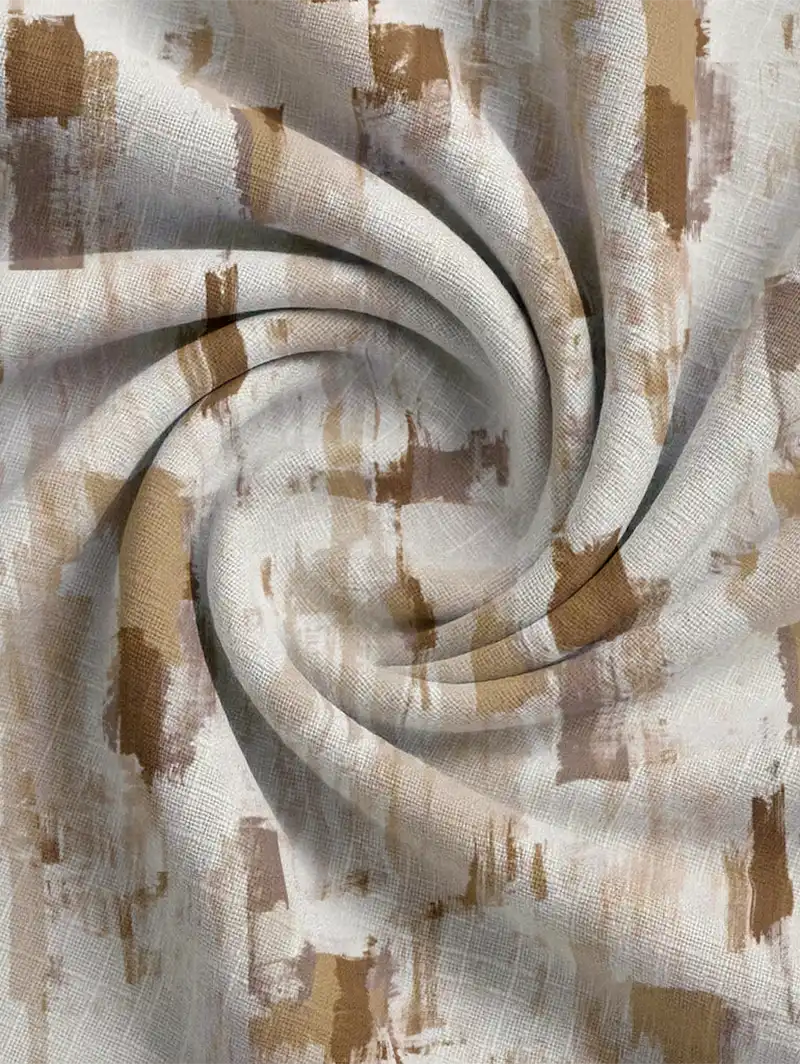 Westchester Ochre Abstract Pattern Roman Blind