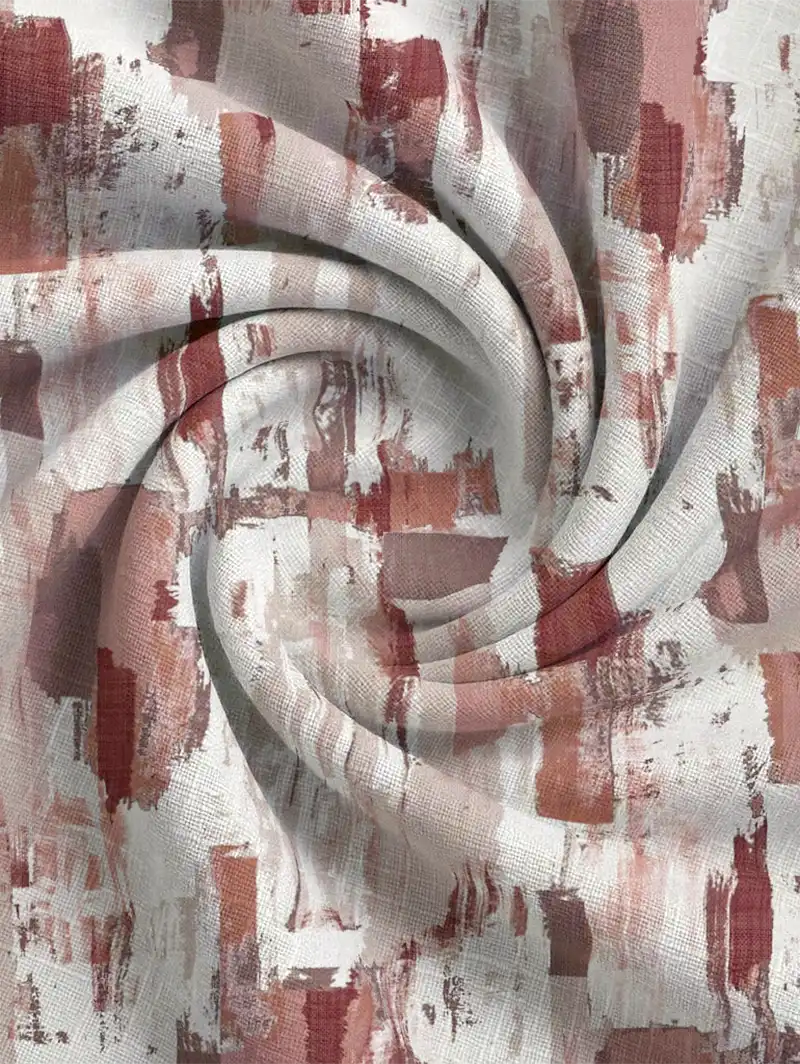 Westchester Redbrick Abstract Pattern Roman Blind