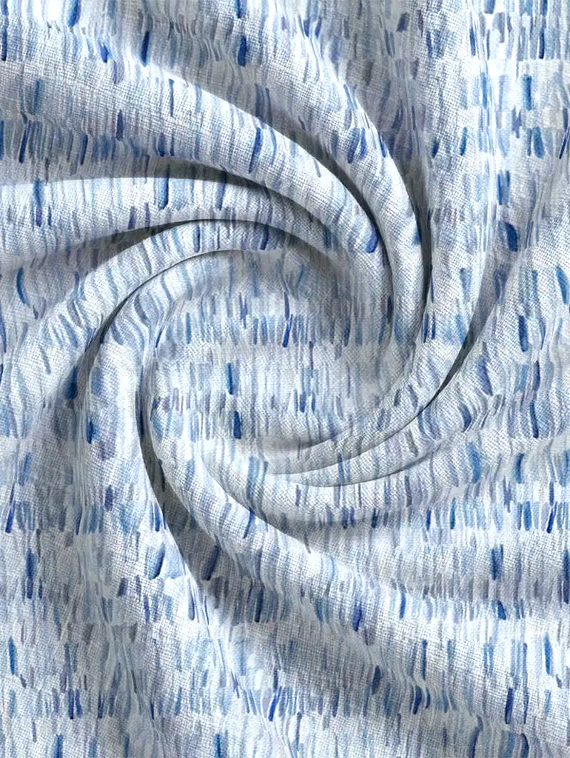 Hudson Cobalt Abstract Pattern Roman Blind