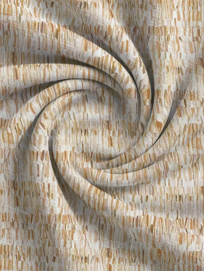 Hudson Ochre Abstract Pattern Roman Blind
