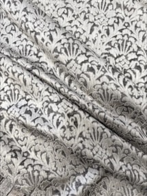 Opulent Charcoal Damask Roman Blind