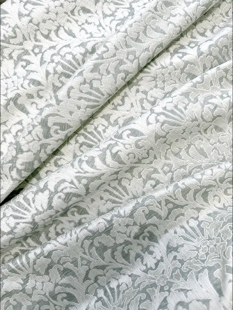 Opulent Duck Egg Damask Roman Blind
