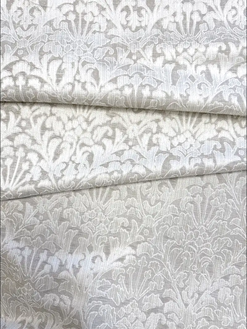 Opulent Linen Damask Roman Blind