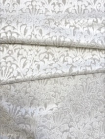 Opulent Linen Damask Roman Blind