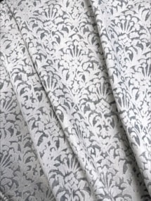 Opulent Slate Damask Roman Blind