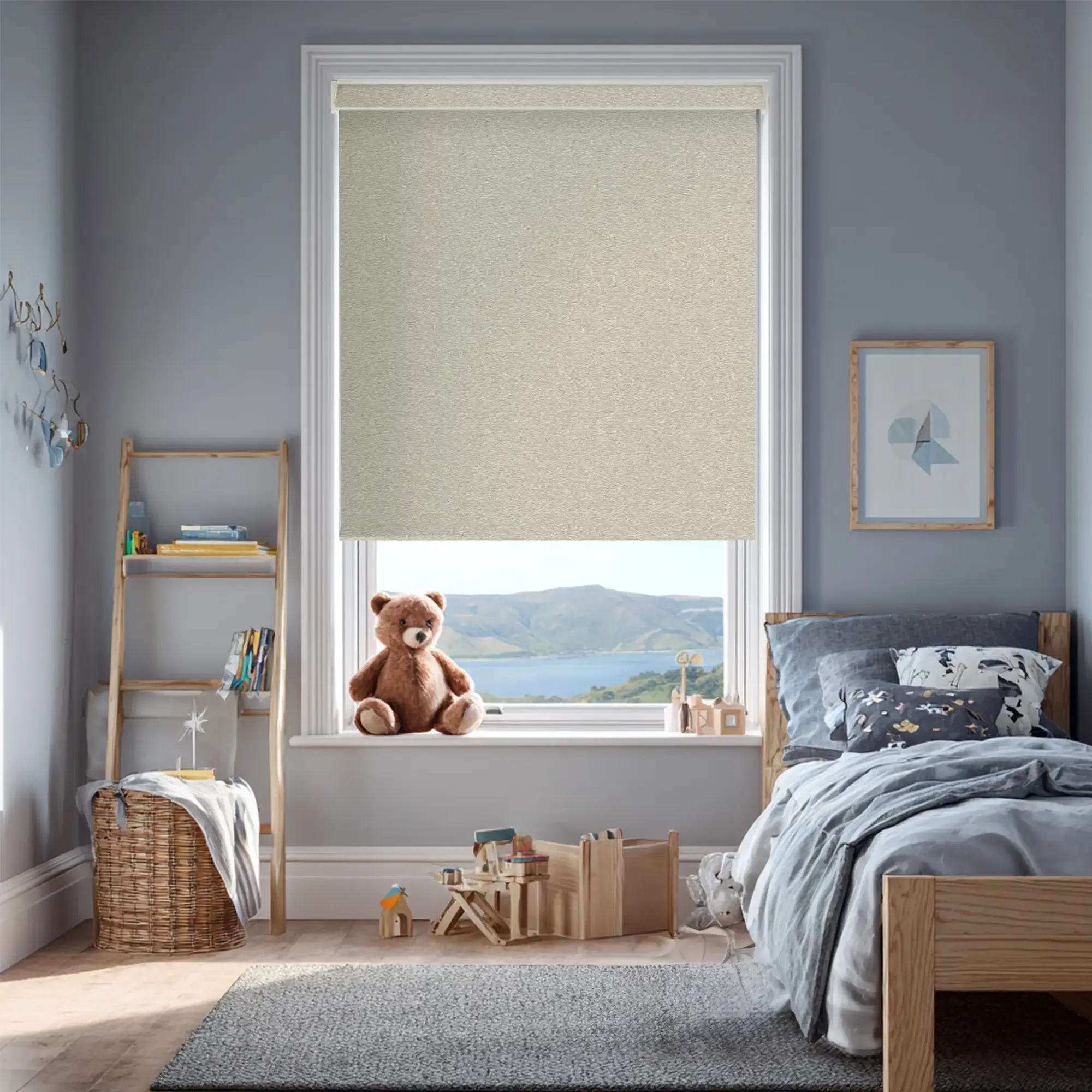 Amsterdam Oatmeal Electric Roller Blind