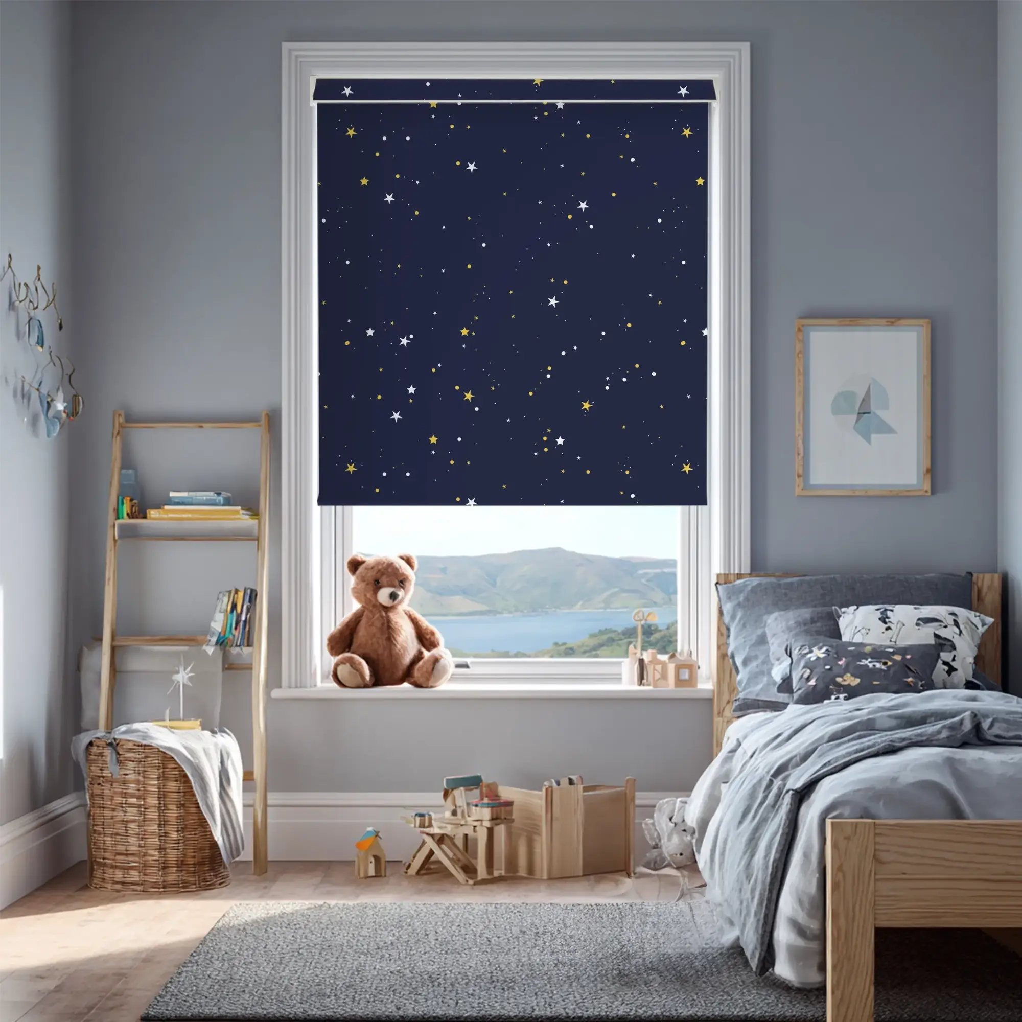 Starry Night Electric Roller Blind