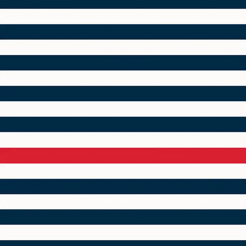 Nautical Stripe Electric Roller Blind