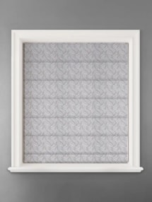 Embroidered Buds Natural Leaf Pattern Roman Blind