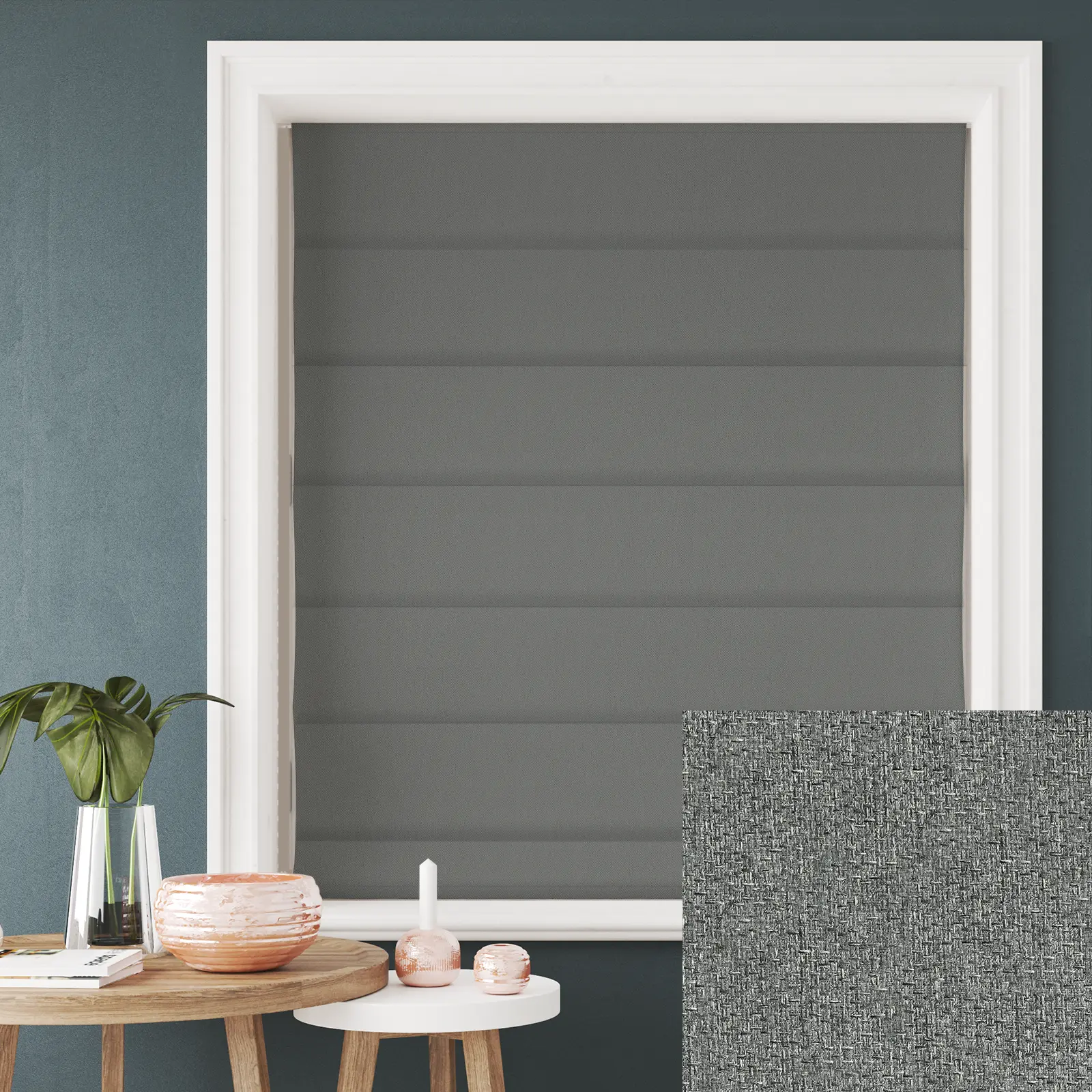 Hampton Armour Blackout Electric Roman Blind