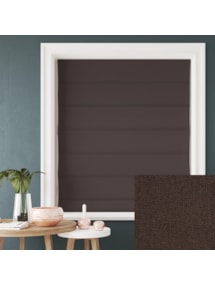 Hampton Truffle Blackout Electric Roman Blind