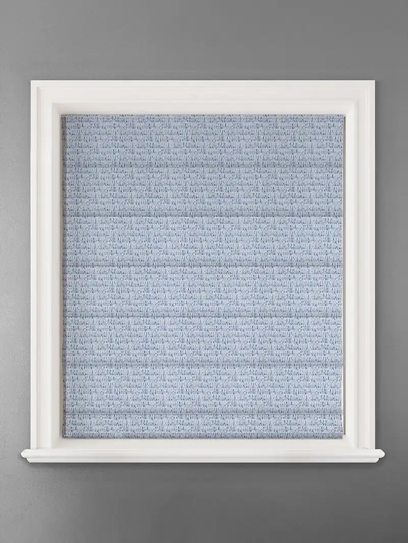 Hudson Cobalt Abstract Pattern Roman Blind