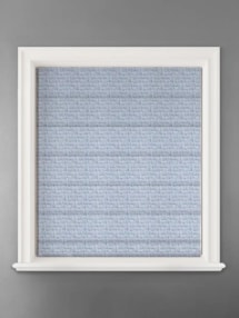 Hudson Cobalt Abstract Pattern Roman Blind