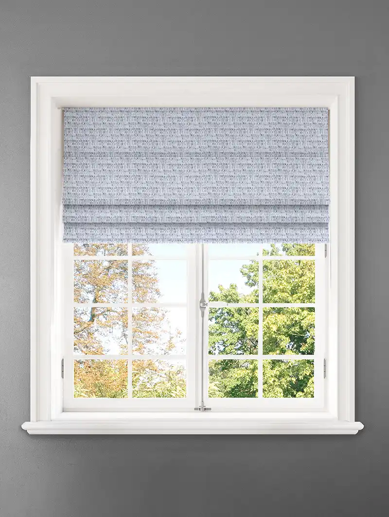 Hudson Graphite Abstract Pattern Roman Blind