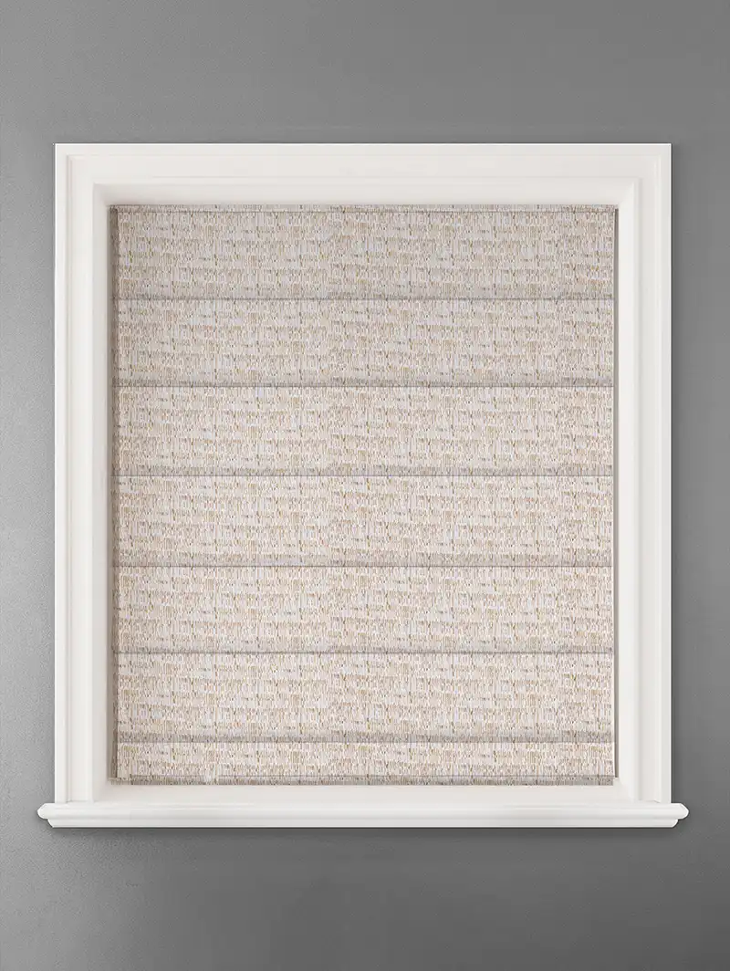 Hudson Ochre Abstract Pattern Roman Blind
