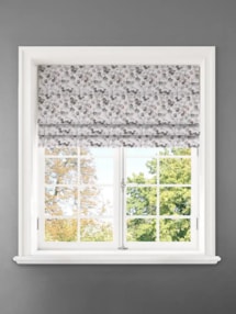 Lunaria Dusk Leaf Pattern Roman Blind