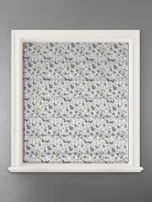Lunaria Seafoam Leaf Pattern Roman Blind