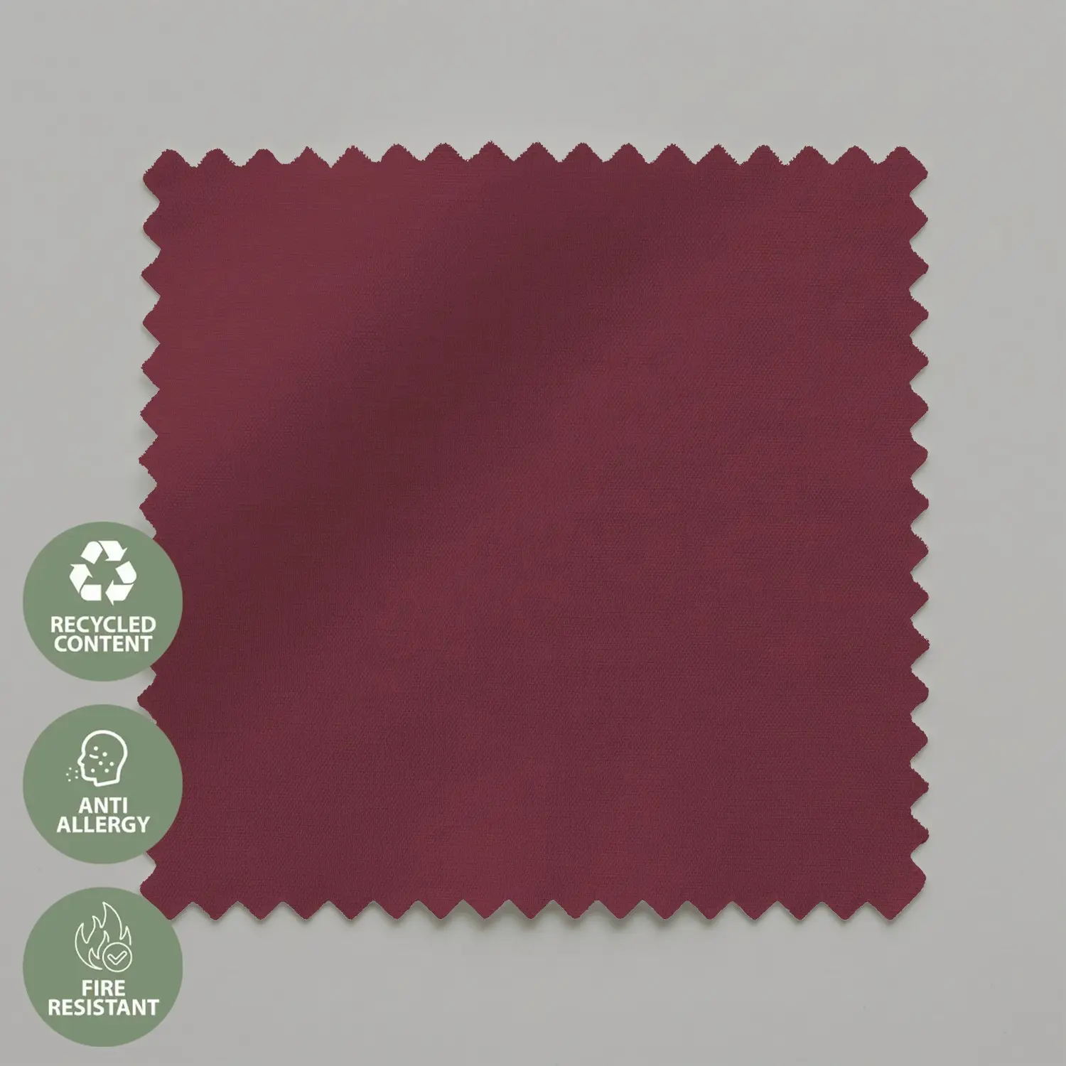 Burgundian Red Blackout Electric Roller Blind