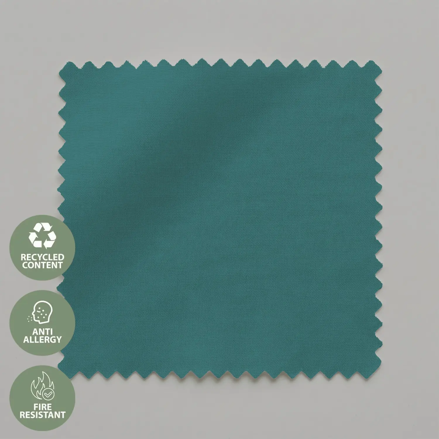 Patina Teal Blackout Electric Roller Blind