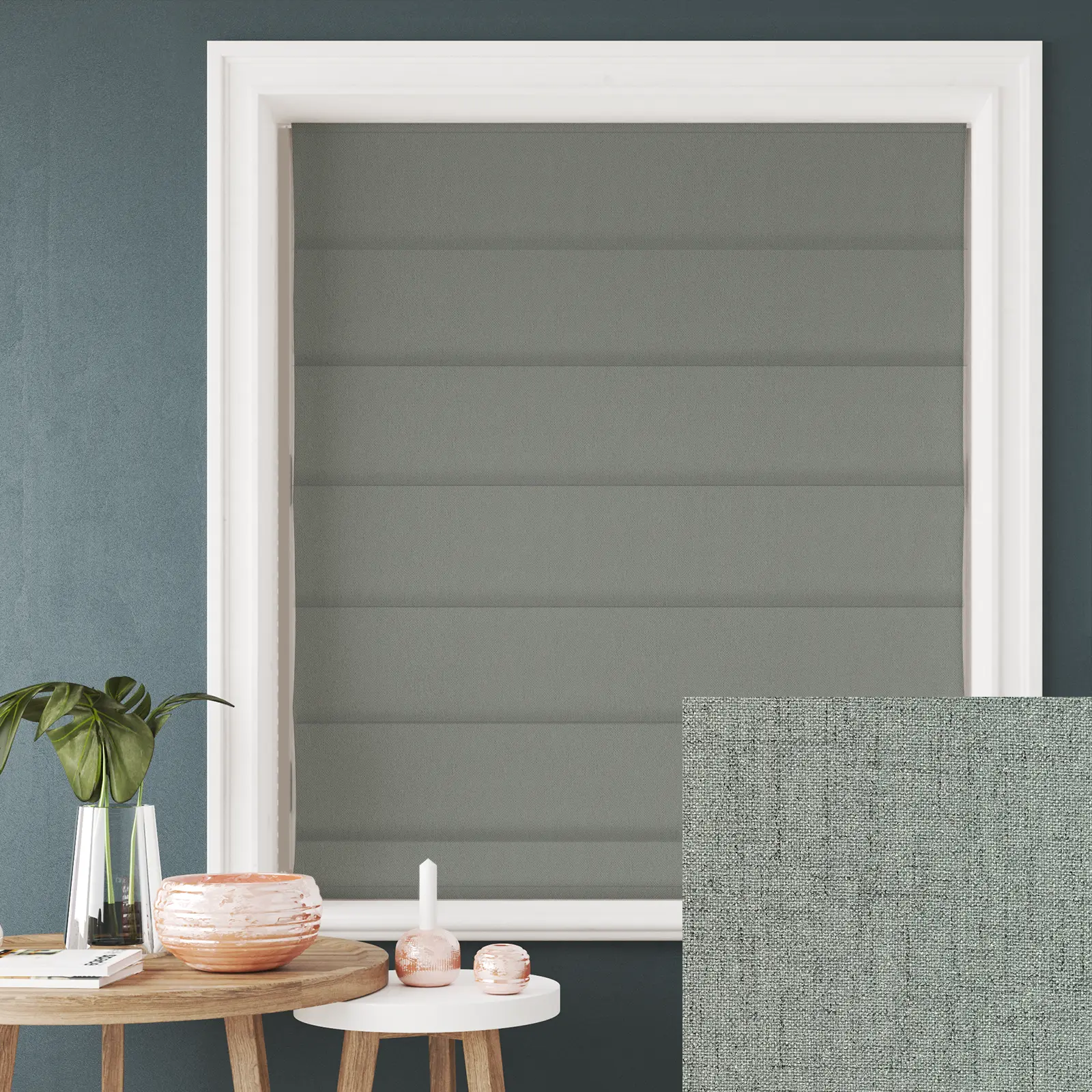 Opulence Titanic Blackout Electric Roman Blind