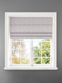 Opulent Linen Damask Roman Blind