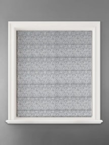 Opulent Slate Damask Roman Blind