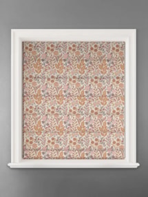 Penelope Jacquard Floral Crimson Floral Pattern Roman Blind