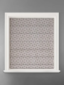 Penthouse Crescent Birch Geometric Pattern Roman Blind