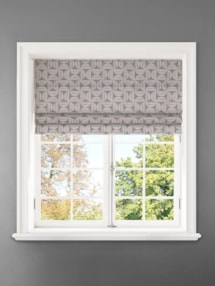 Penthouse Crescent Birch Geometric Pattern Roman Blind