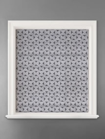 Penthouse Crescent Mono Geometric Pattern Roman Blind