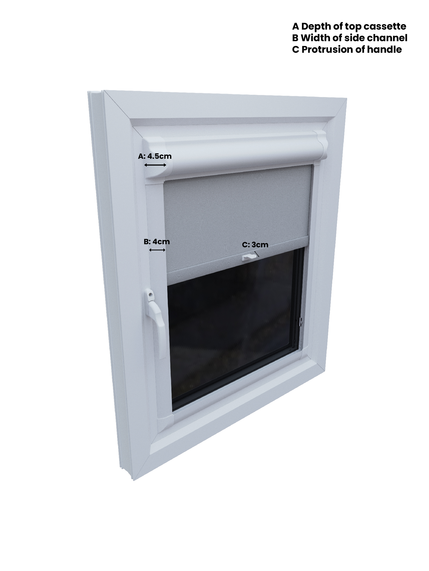 Amsterdam Off White Perfect Fit Roller Blind