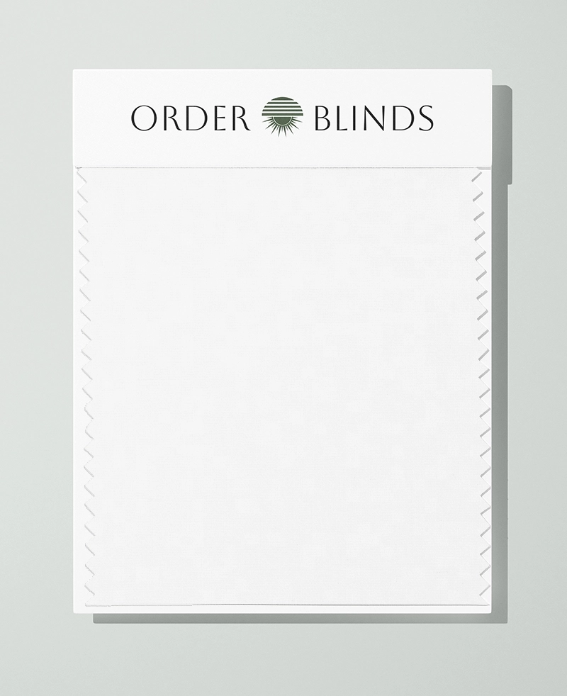 Daisy White Blackout Roller Blind