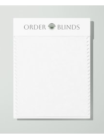 Daisy White Blackout Roller Blind