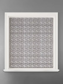 Shadow Fronds Dove Leaf Pattern Roman Blind