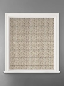 Shadow Fronds Natural Leaf Pattern Roman Blind