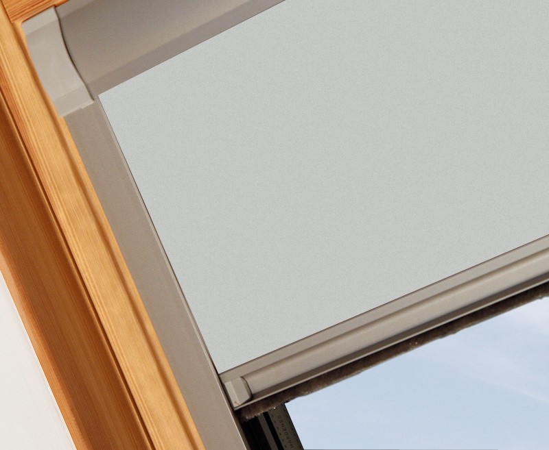 Pearl Grey Blackout Skylight Blind To Fit Roto Windows