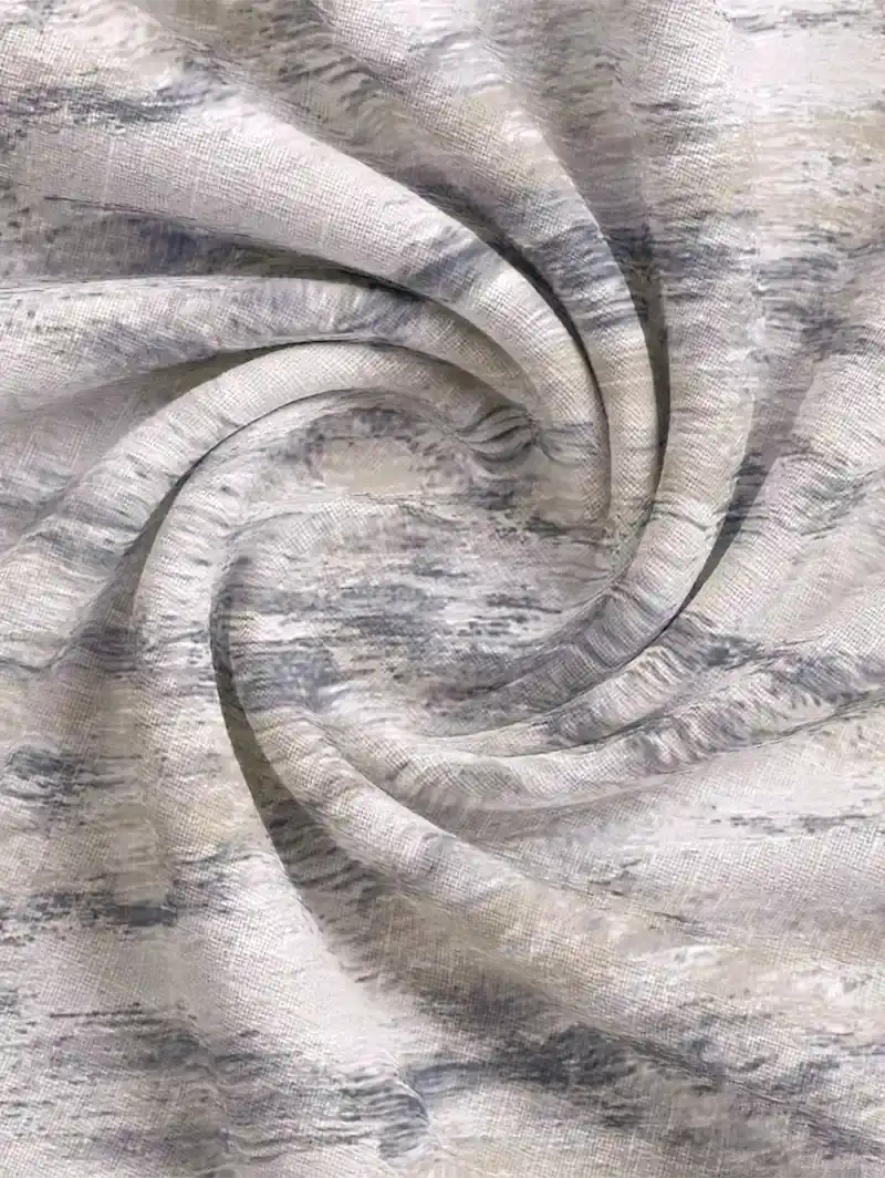 Allegany Platinum Abstract Pattern Roman Blind