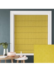 Tribeca Chartreuse Blackout Electric Roman Blind