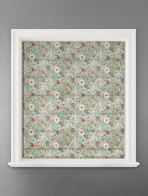 Tropical Garden Summer Floral Pattern Roman Blind
