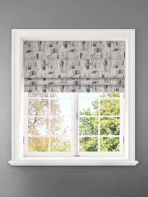 Westchester Graphite Abstract Pattern Roman Blind