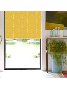 Illusion Yellow Electric Roller Blind